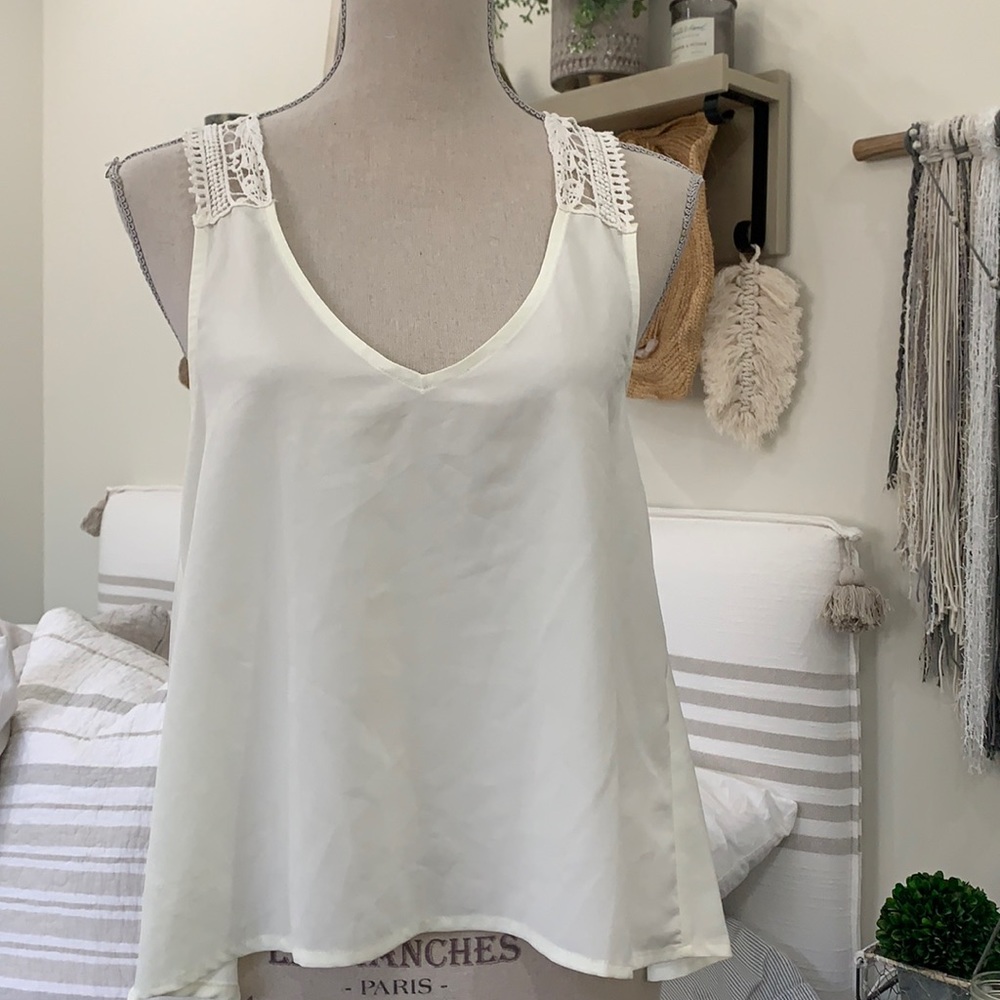 Cream summer top